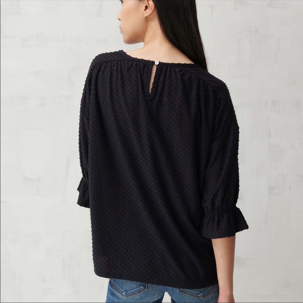 Lucky Brand Jacquard Boat Neck Top - Picture 2 of 2